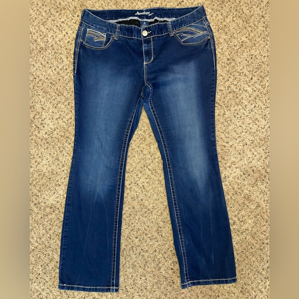 Amethyst Jeans Dark Blue Boot Cut Women's Jeans